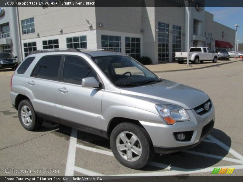 Bright Silver / Black 2009 Kia Sportage EX V6 4x4