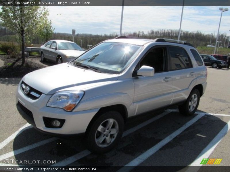 Bright Silver / Black 2009 Kia Sportage EX V6 4x4