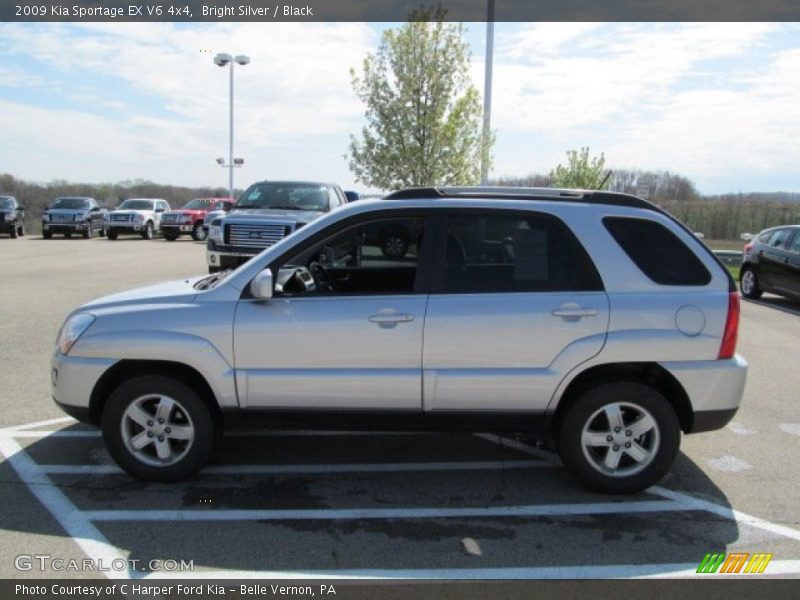 Bright Silver / Black 2009 Kia Sportage EX V6 4x4
