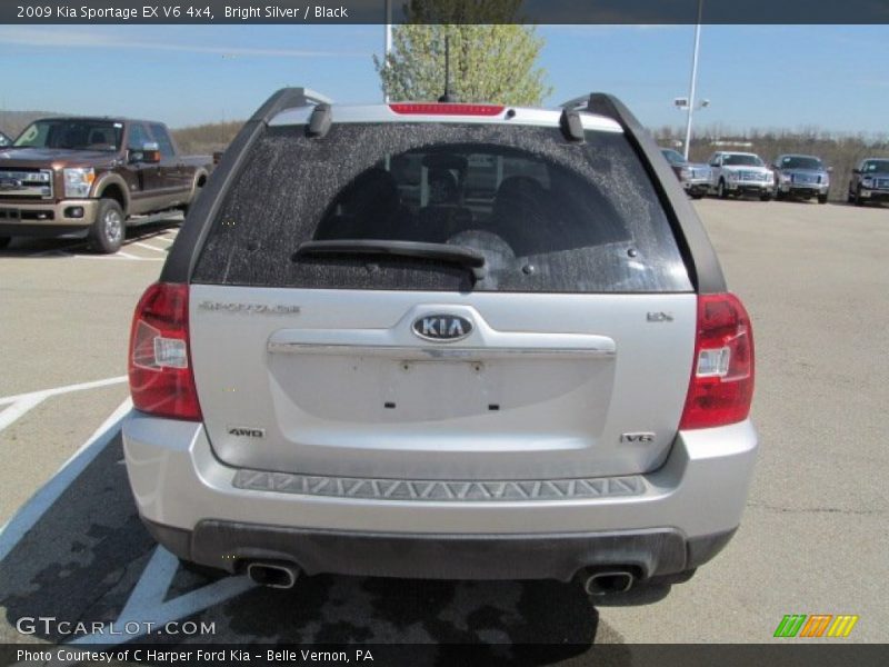 Bright Silver / Black 2009 Kia Sportage EX V6 4x4