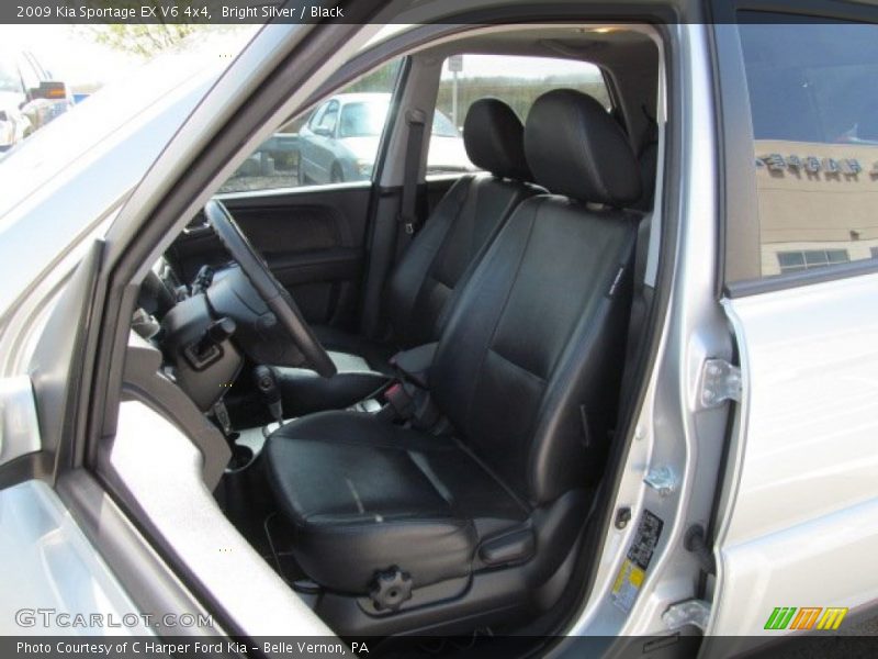 Bright Silver / Black 2009 Kia Sportage EX V6 4x4