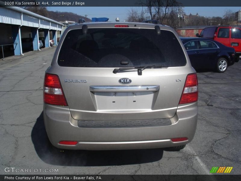 Sand Beige / Beige 2008 Kia Sorento LX 4x4