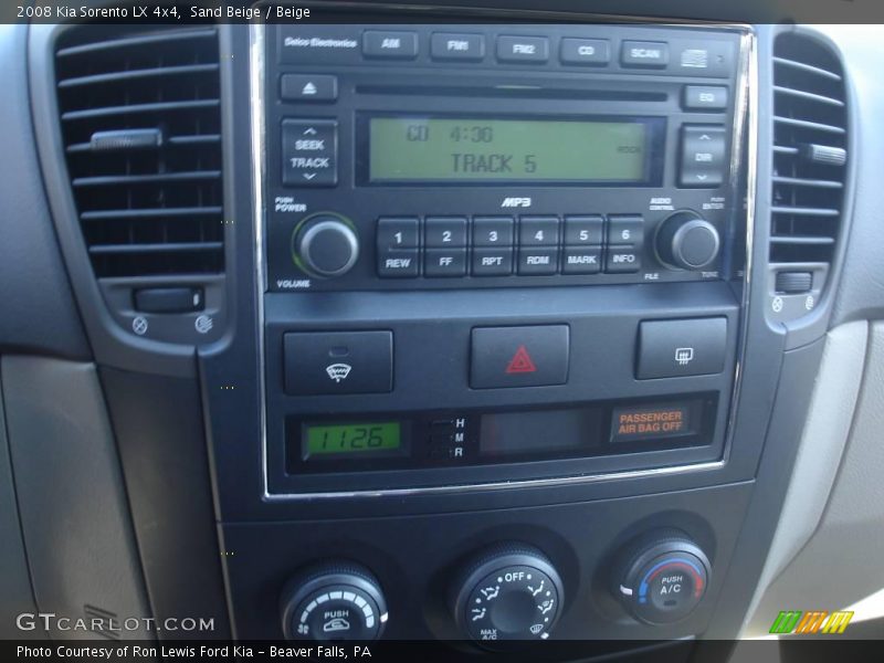 Sand Beige / Beige 2008 Kia Sorento LX 4x4