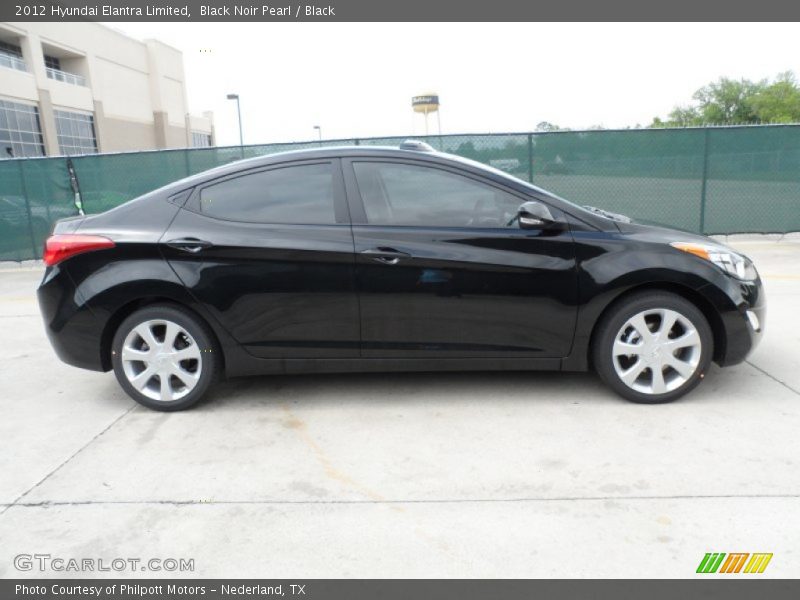 Black Noir Pearl / Black 2012 Hyundai Elantra Limited