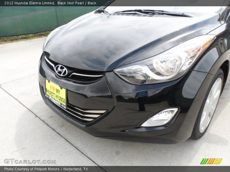 Black Noir Pearl / Black 2012 Hyundai Elantra Limited