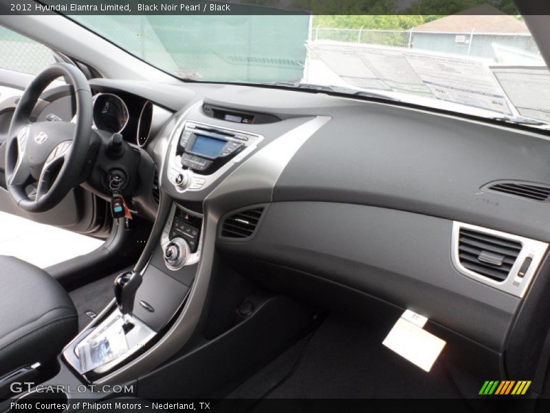 Black Noir Pearl / Black 2012 Hyundai Elantra Limited