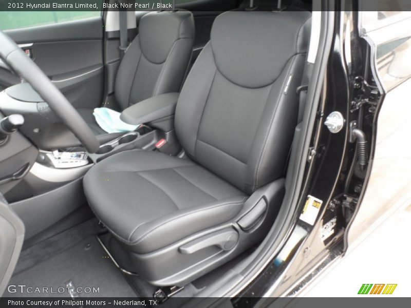 Black Noir Pearl / Black 2012 Hyundai Elantra Limited
