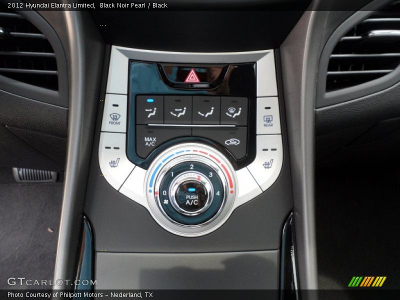 Black Noir Pearl / Black 2012 Hyundai Elantra Limited