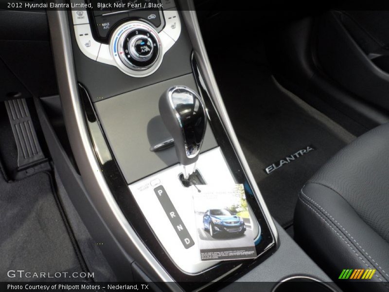 Black Noir Pearl / Black 2012 Hyundai Elantra Limited