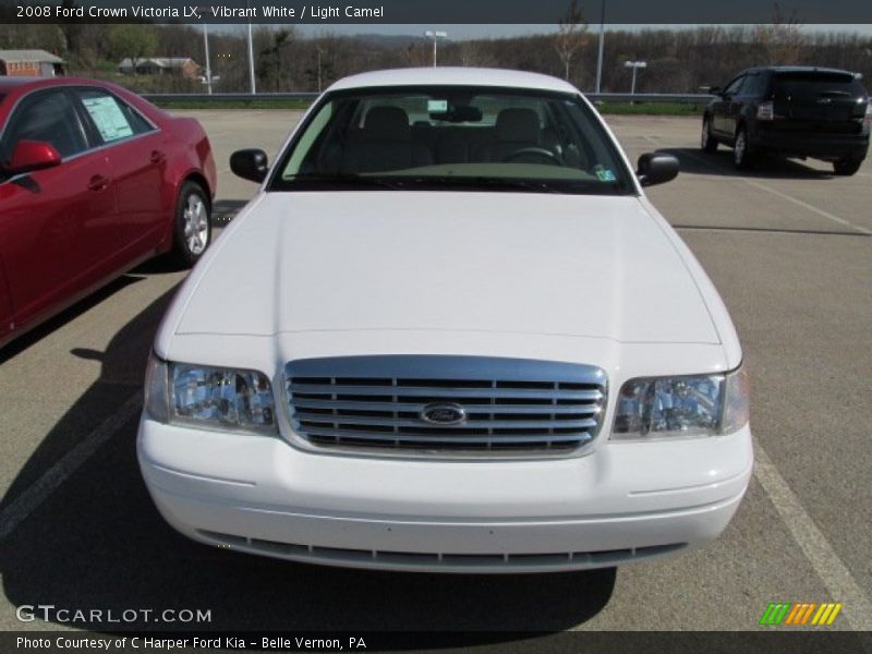 Vibrant White / Light Camel 2008 Ford Crown Victoria LX