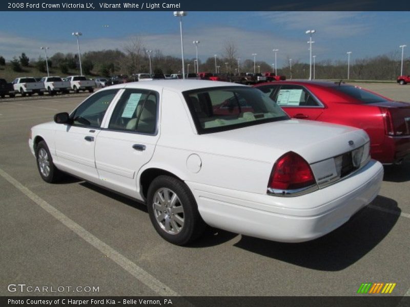 Vibrant White / Light Camel 2008 Ford Crown Victoria LX