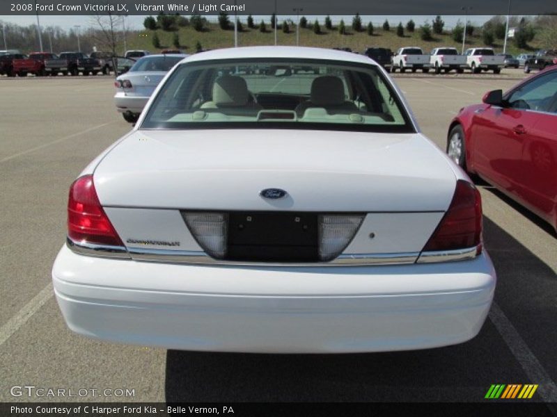 Vibrant White / Light Camel 2008 Ford Crown Victoria LX