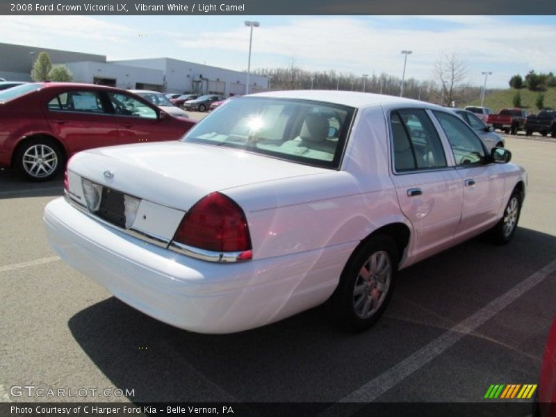 Vibrant White / Light Camel 2008 Ford Crown Victoria LX