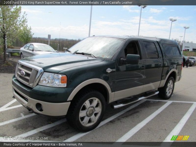 Forest Green Metallic / Tan/Castaño Leather 2008 Ford F150 King Ranch SuperCrew 4x4