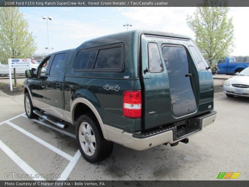 Forest Green Metallic / Tan/Castaño Leather 2008 Ford F150 King Ranch SuperCrew 4x4