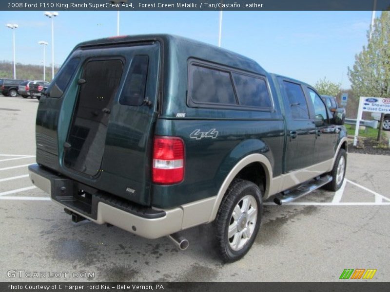 Forest Green Metallic / Tan/Castaño Leather 2008 Ford F150 King Ranch SuperCrew 4x4
