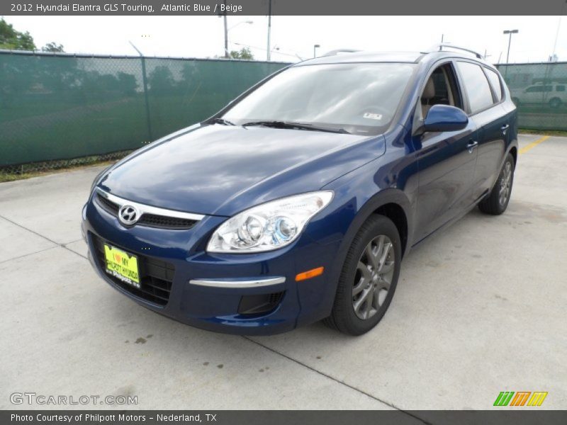 Atlantic Blue / Beige 2012 Hyundai Elantra GLS Touring