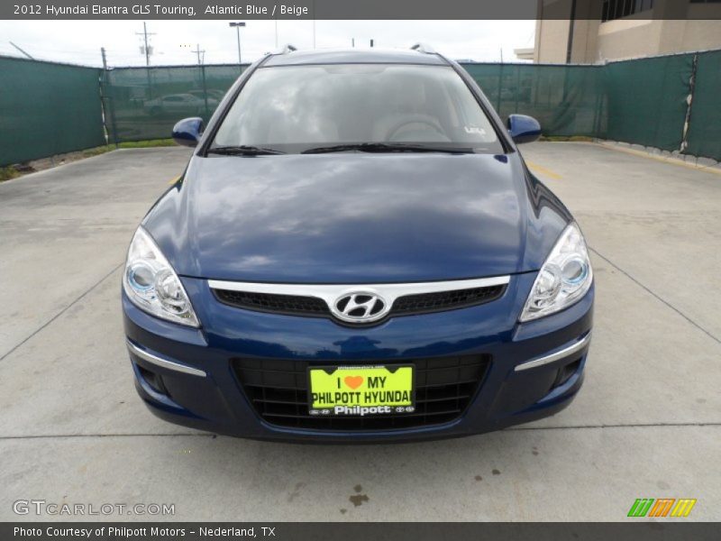 Atlantic Blue / Beige 2012 Hyundai Elantra GLS Touring