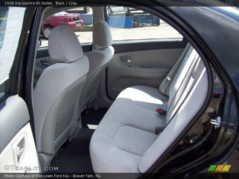 Black / Gray 2008 Kia Spectra EX Sedan