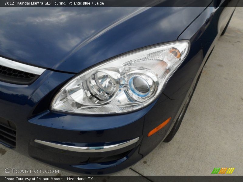 Atlantic Blue / Beige 2012 Hyundai Elantra GLS Touring
