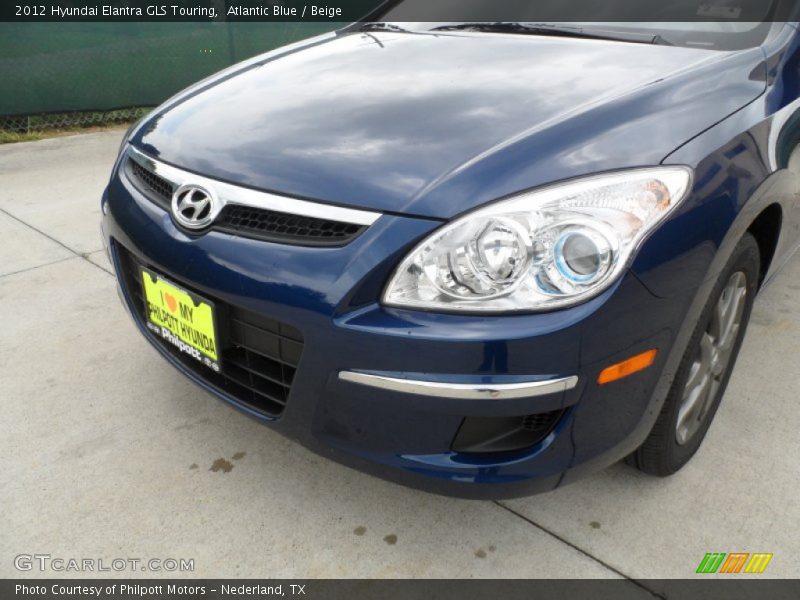 Atlantic Blue / Beige 2012 Hyundai Elantra GLS Touring