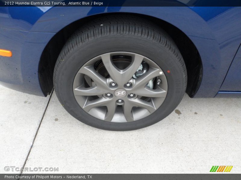 Atlantic Blue / Beige 2012 Hyundai Elantra GLS Touring