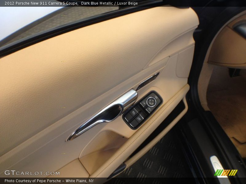 Dark Blue Metallic / Luxor Beige 2012 Porsche New 911 Carrera S Coupe