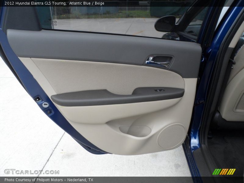 Atlantic Blue / Beige 2012 Hyundai Elantra GLS Touring
