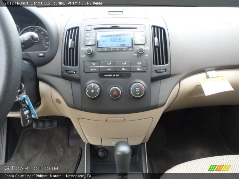 Atlantic Blue / Beige 2012 Hyundai Elantra GLS Touring