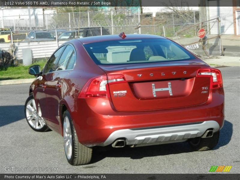 Flamenco Red Metallic / Soft Beige 2012 Volvo S60 T6 AWD