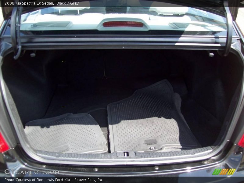 Black / Gray 2008 Kia Spectra EX Sedan