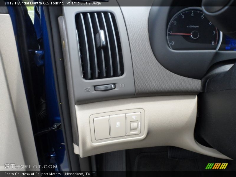 Atlantic Blue / Beige 2012 Hyundai Elantra GLS Touring
