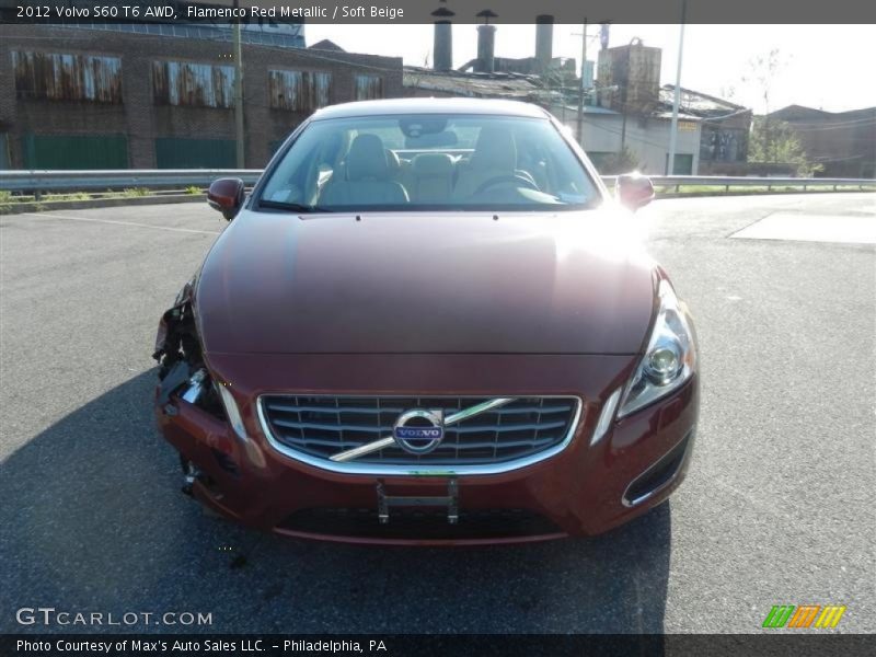 Flamenco Red Metallic / Soft Beige 2012 Volvo S60 T6 AWD