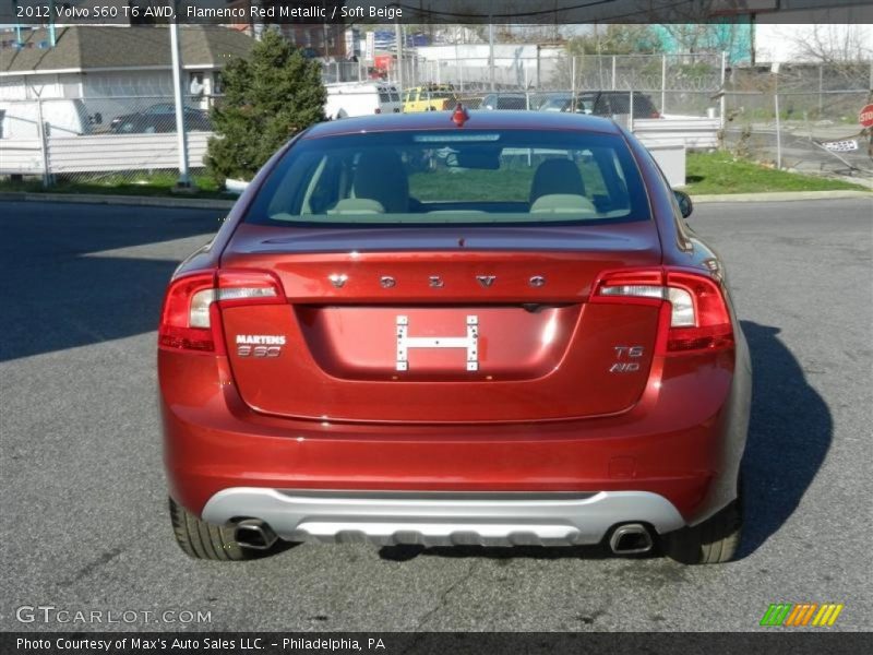 Flamenco Red Metallic / Soft Beige 2012 Volvo S60 T6 AWD