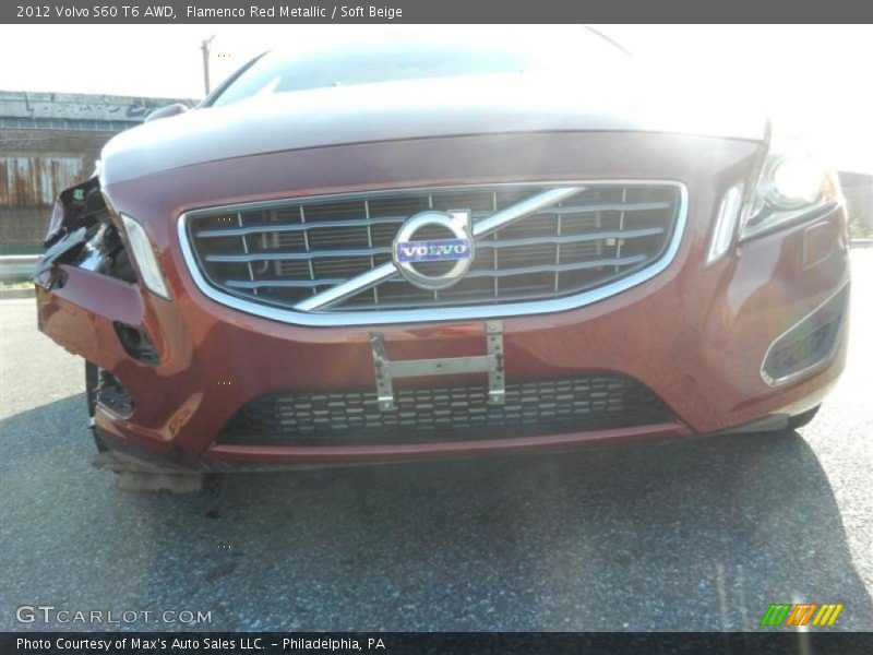 Flamenco Red Metallic / Soft Beige 2012 Volvo S60 T6 AWD