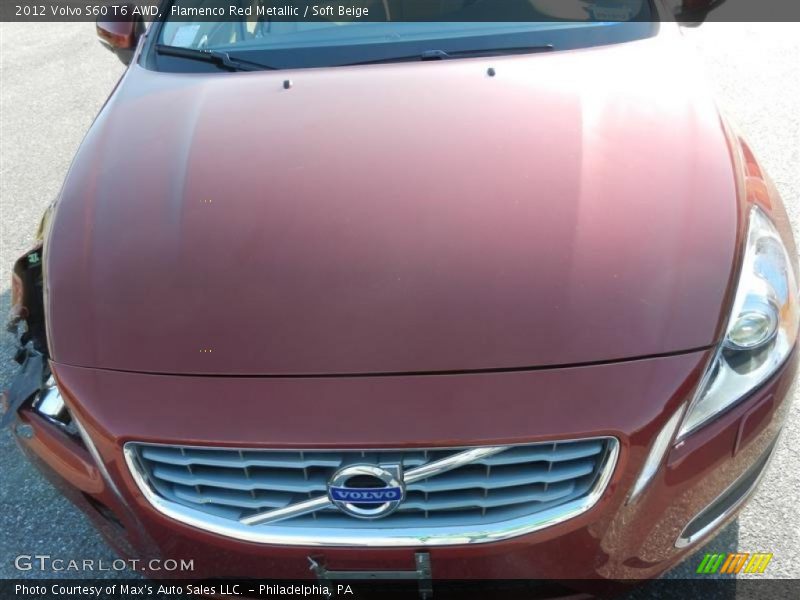 Flamenco Red Metallic / Soft Beige 2012 Volvo S60 T6 AWD