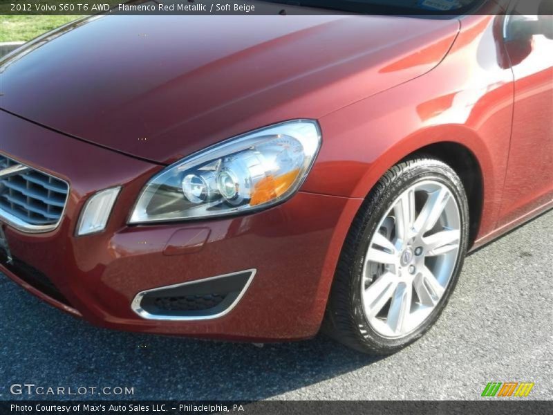 Flamenco Red Metallic / Soft Beige 2012 Volvo S60 T6 AWD
