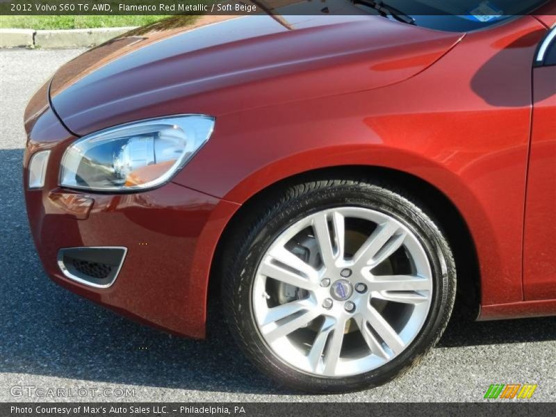 Flamenco Red Metallic / Soft Beige 2012 Volvo S60 T6 AWD