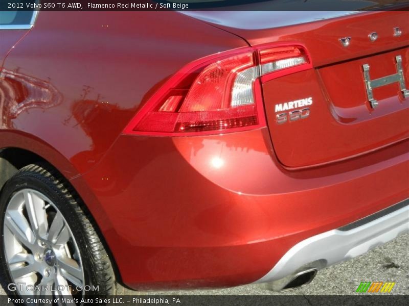 Flamenco Red Metallic / Soft Beige 2012 Volvo S60 T6 AWD