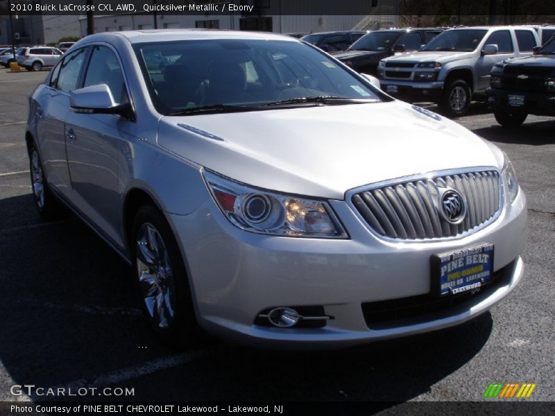 Quicksilver Metallic / Ebony 2010 Buick LaCrosse CXL AWD