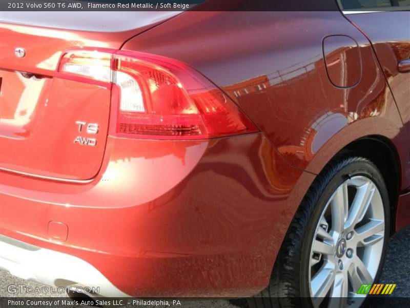 Flamenco Red Metallic / Soft Beige 2012 Volvo S60 T6 AWD