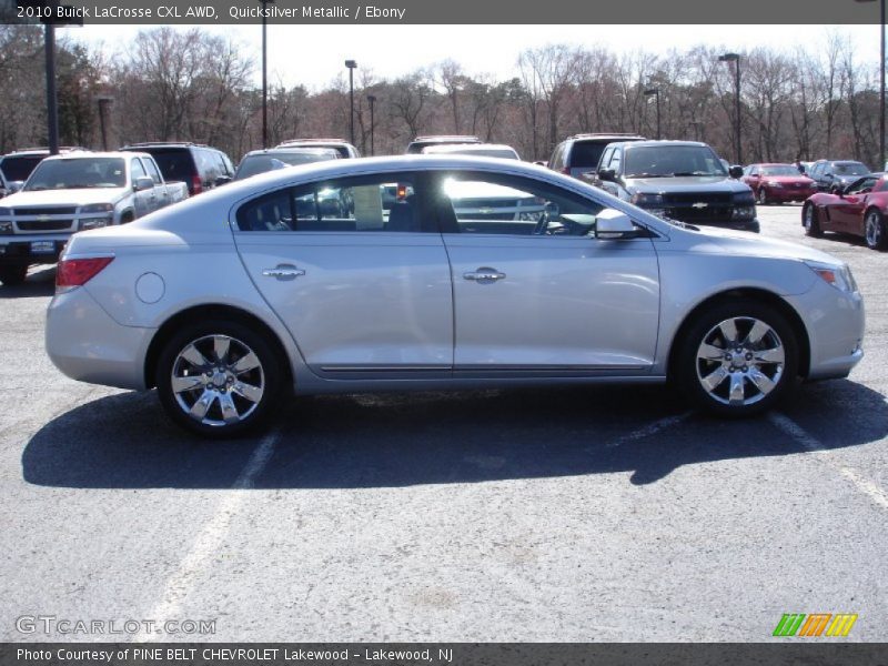 Quicksilver Metallic / Ebony 2010 Buick LaCrosse CXL AWD