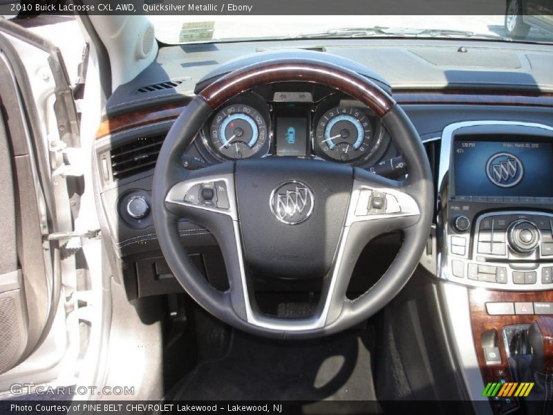 Quicksilver Metallic / Ebony 2010 Buick LaCrosse CXL AWD