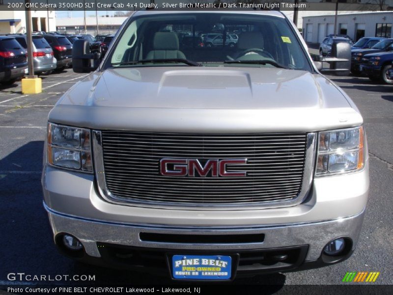 Silver Birch Metallic / Dark Titanium/Light Titanium 2007 GMC Sierra 3500HD SLT Crew Cab 4x4 Dually