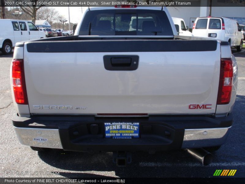 Silver Birch Metallic / Dark Titanium/Light Titanium 2007 GMC Sierra 3500HD SLT Crew Cab 4x4 Dually