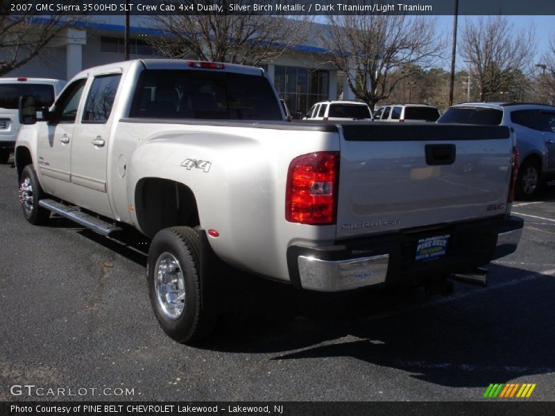 Silver Birch Metallic / Dark Titanium/Light Titanium 2007 GMC Sierra 3500HD SLT Crew Cab 4x4 Dually