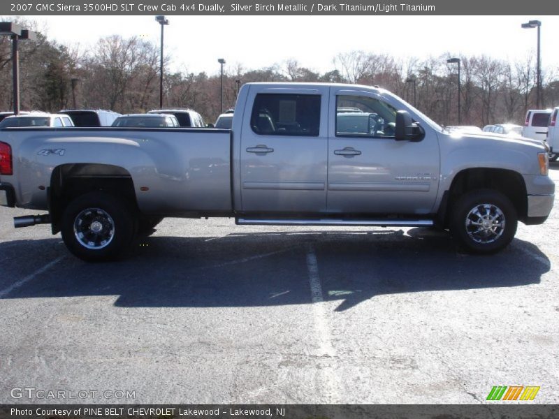 Silver Birch Metallic / Dark Titanium/Light Titanium 2007 GMC Sierra 3500HD SLT Crew Cab 4x4 Dually