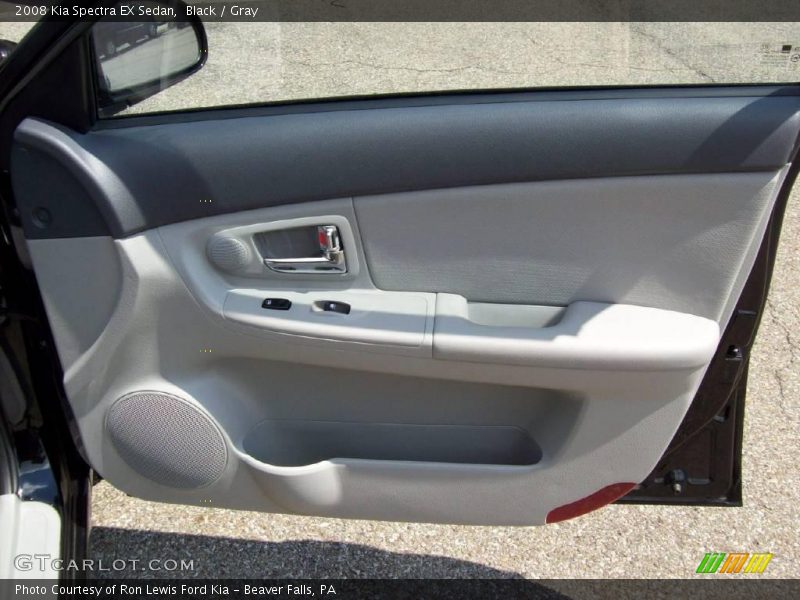Black / Gray 2008 Kia Spectra EX Sedan