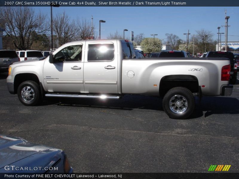 Silver Birch Metallic / Dark Titanium/Light Titanium 2007 GMC Sierra 3500HD SLT Crew Cab 4x4 Dually