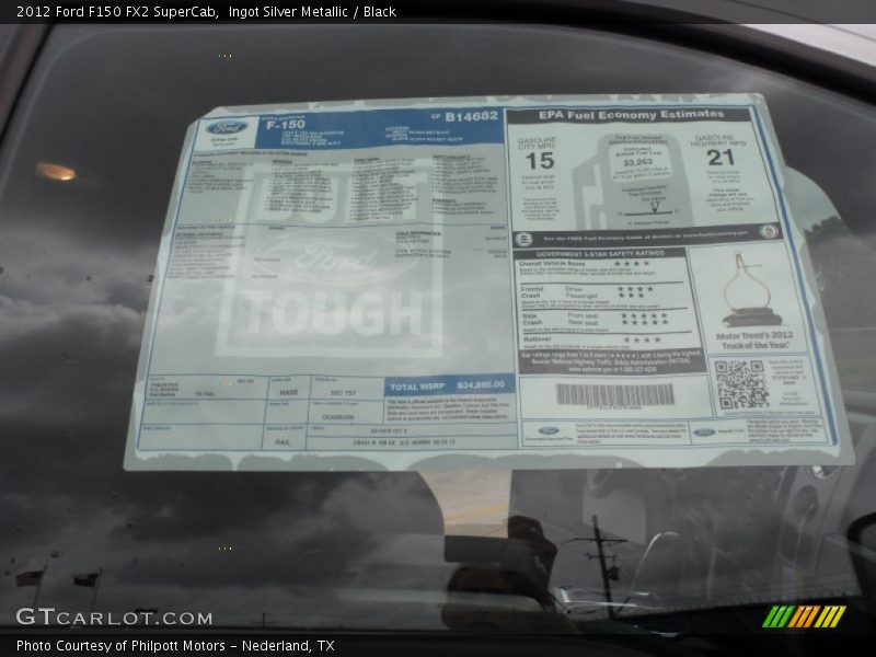  2012 F150 FX2 SuperCab Window Sticker